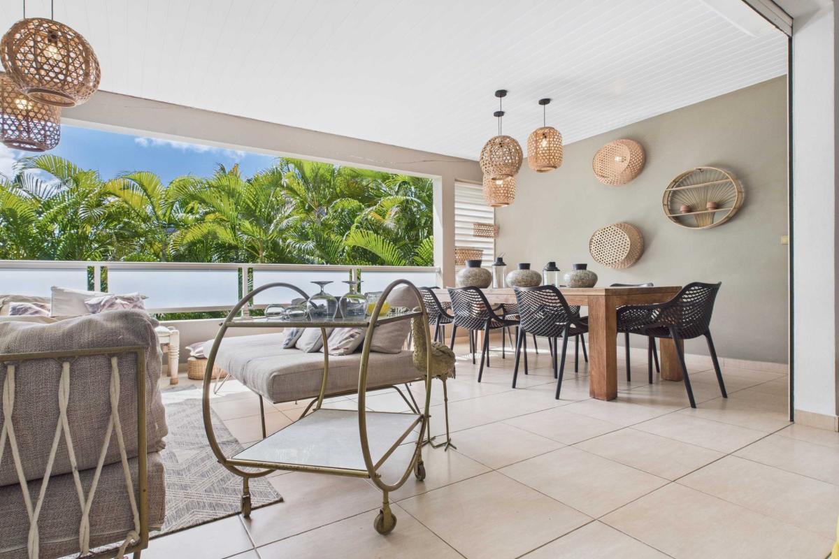 Location Villa 3 chambres Trois Ilets - terrasse du haut vue 2